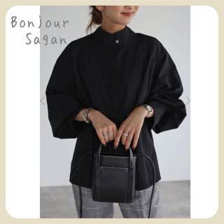 新品タグ付き　 前後2WAYピンタックブラウス  BonjourSagan(シャツ/ブラウス(長袖/七分))