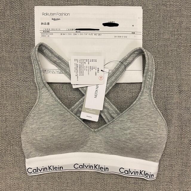 Calvin Klein - 〈未使用新品〉 Calvin Klein カルバンクライン グレー パッド付きの通販 by grow｜カルバン