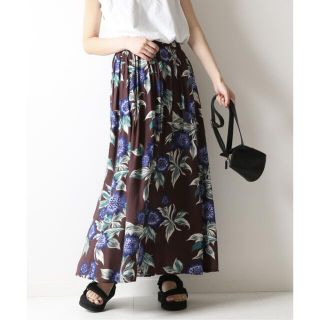 Spick & Span - オオバナプリントギャザースカートの通販 by Mai's ...