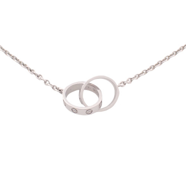 Cartier - カルティエネックレス ラブネックレス LOVE NECKLACE K18 ホワイトゴールド WG シルバー銀 40802030272