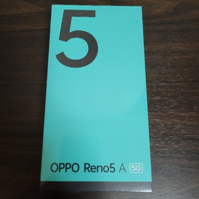 新品・未開封 OPPO Reno5 A　eSIM 版　アイスブルー シュリンク付