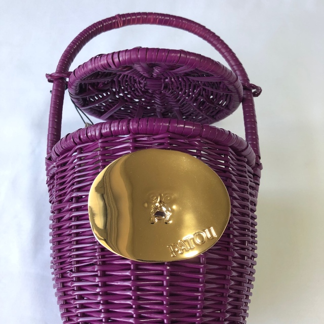 新品未使用 Patou ウィッカー バケツバッグ かごバッグ Anemone