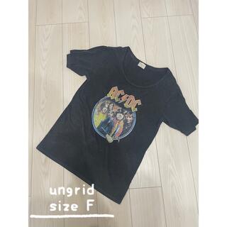 アングリッド(Ungrid)の⑦⓪ungrid AC/DCコラボ Tシャツ sizeF(Tシャツ(半袖/袖なし))