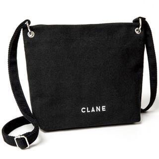 クラネ(CLANE)のCLANE クラネ ショルダーバッグ ポシェット 斜めがけ可 帆布 黒 新品(ショルダーバッグ)
