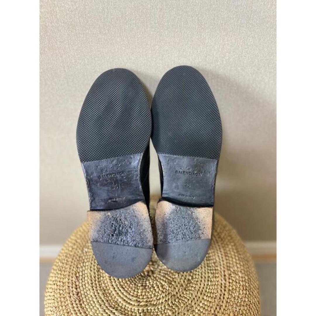 美品 BALENCIAGA ・バレンシアガ シルバースタッズシューズ サイズ36