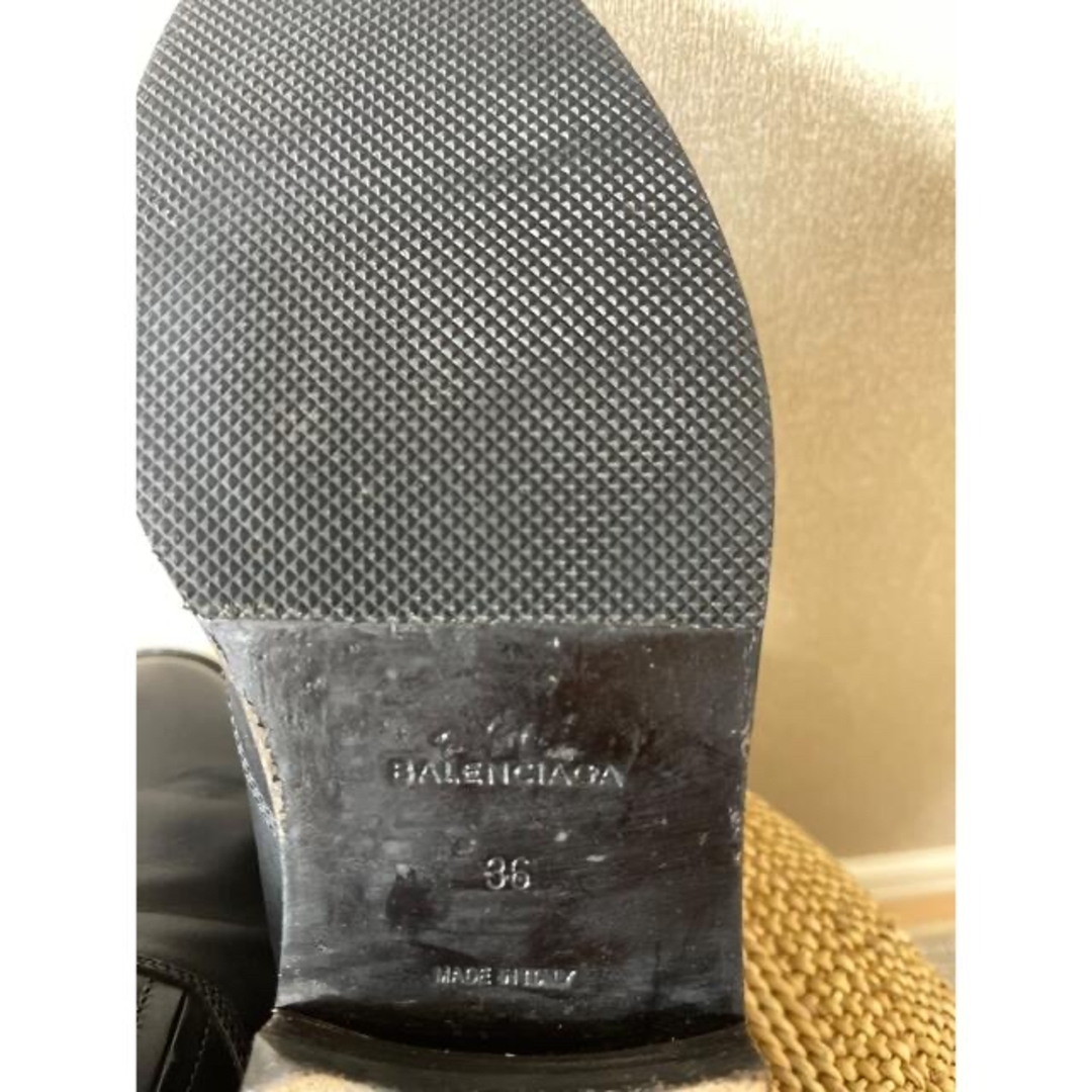 美品 BALENCIAGA ・バレンシアガ シルバースタッズシューズ サイズ36
