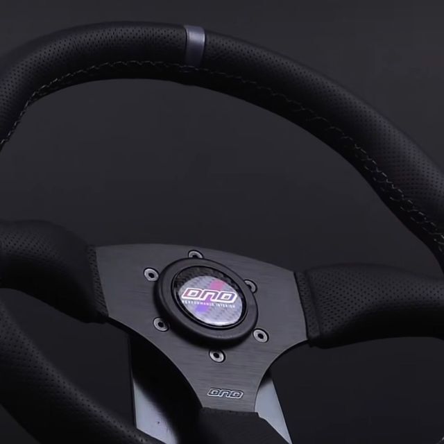 DND ツーリング パンチングレザー グレーステッチ ステアリング USDM