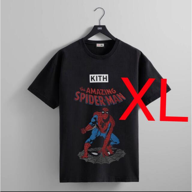 カラーBlackブラック黒Kith Spider-man Allies Vintage Tee 黒XL