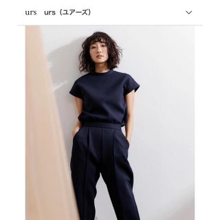 ザラ(ZARA)のちびえり様　ur's ダンボールフレンチスリーブトップス　ネイビー(カットソー(半袖/袖なし))