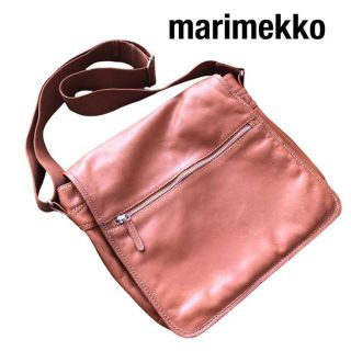 マリメッコ(marimekko)のMarimekkoマリメッコ　レザーショルダーバッグ　オルカラウック(ショルダーバッグ)