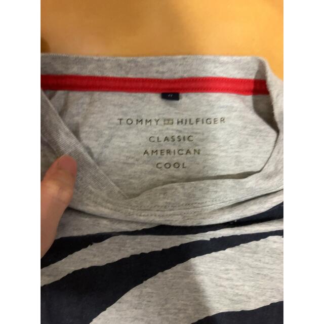 TOMMY HILFIGER(トミーヒルフィガー)の値下げ　TOMMY HILFIGER トミーヒルフィガー Tシャツ　ロゴ　七部袖 メンズのトップス(Tシャツ/カットソー(七分/長袖))の商品写真