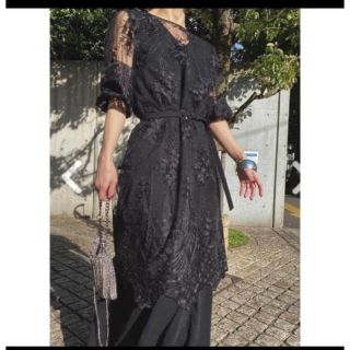 アメリヴィンテージ(Ameri VINTAGE)のAmeri VINTEGE 3way layered lace dress(ロングスカート)