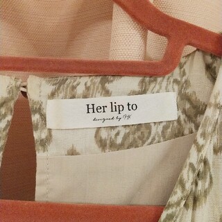 Her lip to  Damask Cotton Midi Dress