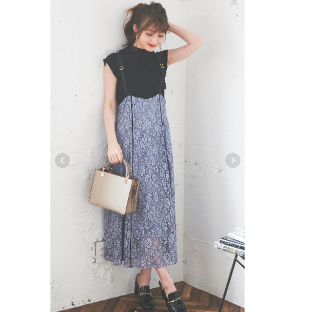 Noela(ノエラ)のインナーセットロングジャンパースカート レディースのスカート(ロングスカート)の商品写真