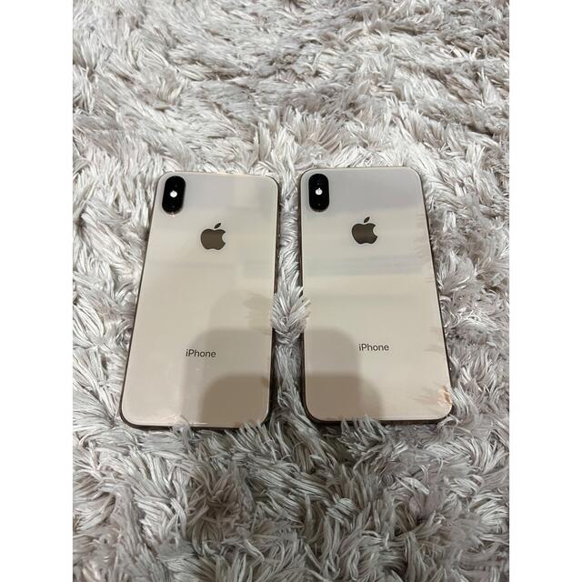 iPhone(アイフォーン)の【SIMフリー】iPhoneXS Gold 256GB 2台セット　最終値下げ スマホ/家電/カメラのスマートフォン/携帯電話(スマートフォン本体)の商品写真