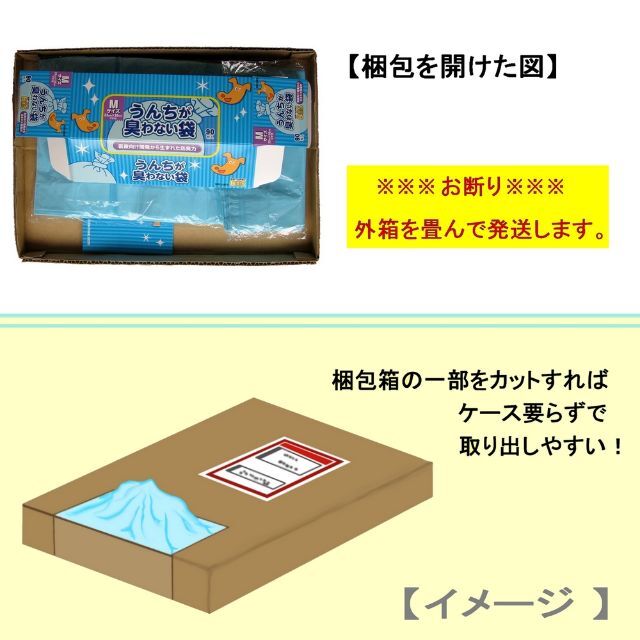 驚異の防臭素材BOS（ボス）うんちが臭わない袋 Mサイズ 90枚入り箱 ペット用 その他のペット用品(犬)の商品写真