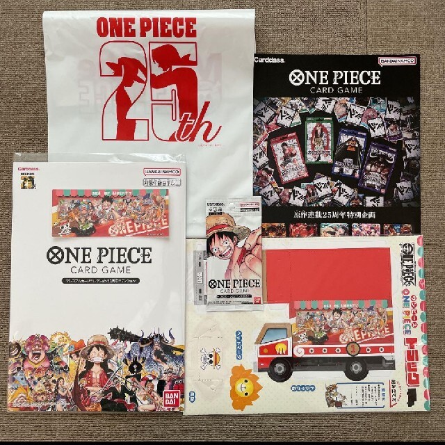 ONE PIECE(ワンピース)の全6点セット:ワンピース連載25周年記念イベント限定グッズ エンタメ/ホビーのおもちゃ/ぬいぐるみ(キャラクターグッズ)の商品写真