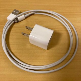 アップル(Apple)のApple lightning 充電ケーブルセット 純正品(バッテリー/充電器)