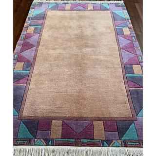 チベタン絨毯 手織り ウール100% 183×122cm