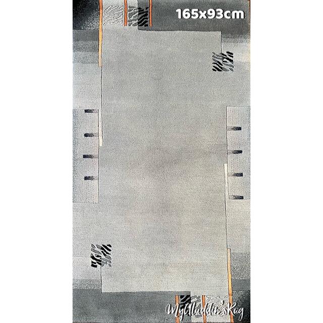 (税込) チベタン絨毯 165×93cm ウール100% 手織り ラグ (税込) チベタン絨毯 165×93cm ウール100% 手織り ラグ