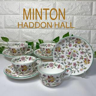 MINTON - MINTON  ミントン ハドンホール カップ&ソーサー　4客