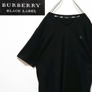 バーバリーブラックレーベル(BURBERRY BLACK LABEL)の【匿名配送】バーバリー ブラックレーベル ノバチェック 刺繍 ロゴ Tシャツ(Tシャツ/カットソー(半袖/袖なし))