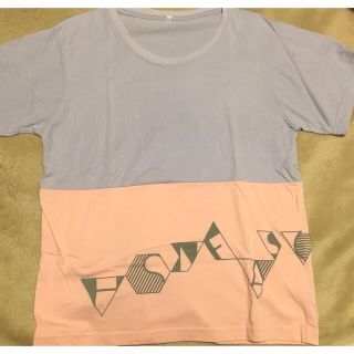 中古品　Perfume　JPN TOUR　Tシャツ　メンズMサイズ　薄紫×ピンク(Tシャツ/カットソー(半袖/袖なし))