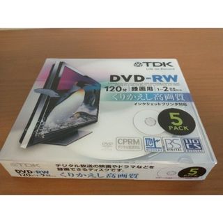 ティーディーケイ(TDK)の「TDK メディア 録画用DVD-RW 120分 4.7GB」5PACK(PC周辺機器)