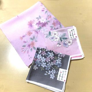 ウノチヨ(宇野千代)の💕新品未使用💕宇野千代ハンカチ＆ミニ風呂敷💕(ハンカチ)