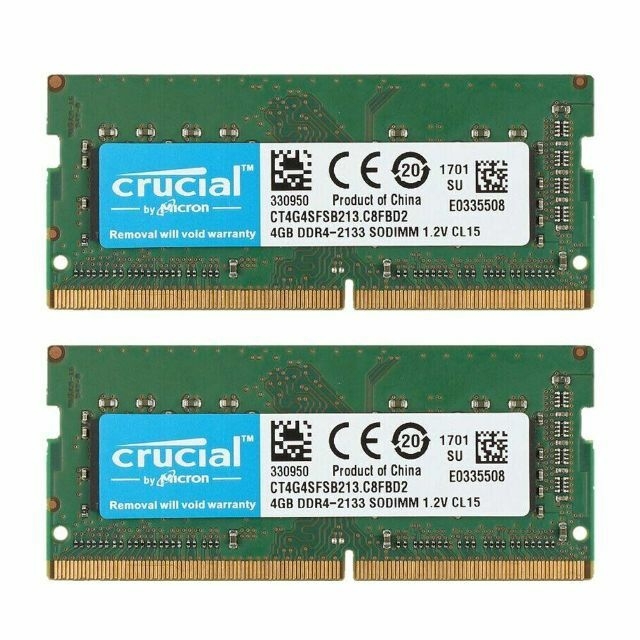 新品crucial 8GBメモリ(4GB×2枚) PC4-17000 送料無料