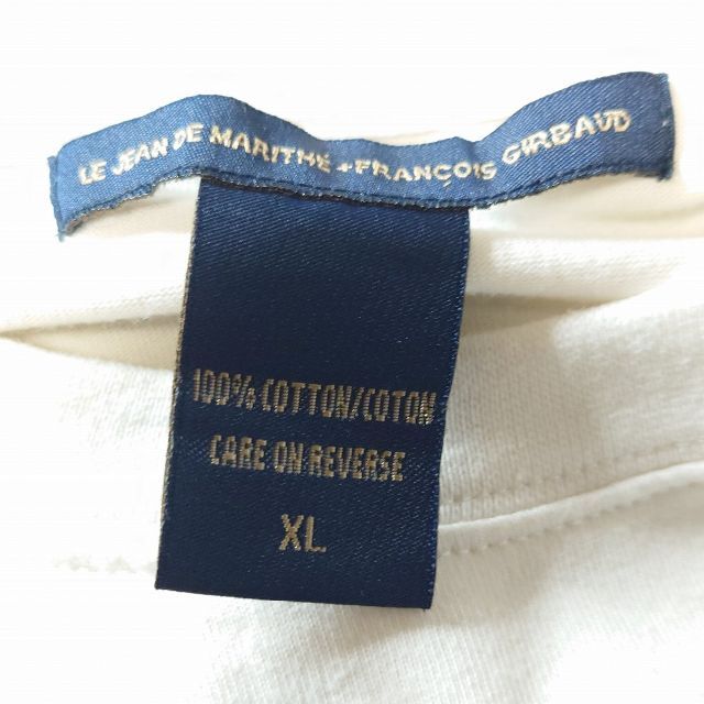 MARITHE + FRANCOIS GIRBAUD(マリテフランソワジルボー)の古着『MARITHE FRANCOIS GIRBAUD Tシャツ』半袖 白 XL メンズのトップス(Tシャツ/カットソー(半袖/袖なし))の商品写真