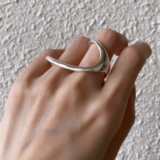 TOMORROWLAND(トゥモローランド)のDouble Finger Ring / silver / #100 メンズのアクセサリー(リング(指輪))の商品写真