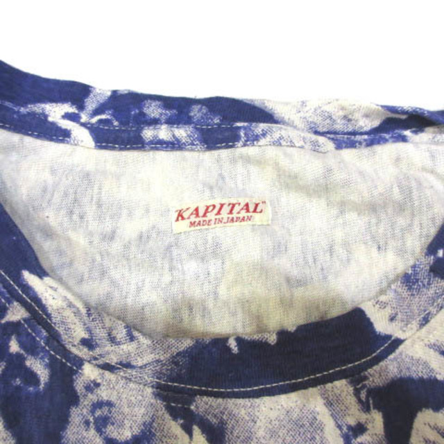 KAPITAL(キャピタル)のキャピタル K1503SC238 Ｔシャツ カットソー 総柄 転写 半袖 紫 4 メンズのトップス(Tシャツ/カットソー(半袖/袖なし))の商品写真