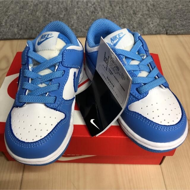 NIKE(ナイキ)のNIKE DUNK LOW TD university blue 13cm キッズ/ベビー/マタニティのベビー靴/シューズ(~14cm)(スニーカー)の商品写真