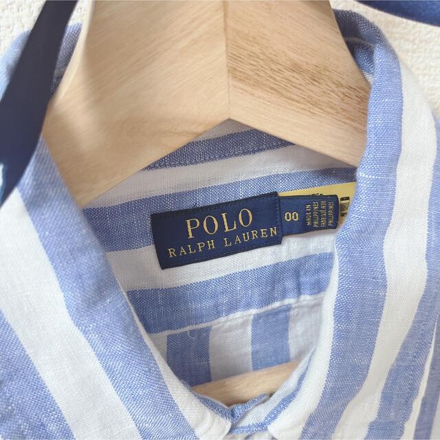 POLO RALPH LAUREN - ラルフローレン ストライプ半袖リネンシャツ