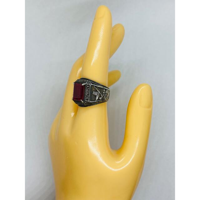 ヴィンテージ silver925 カレッジリングデザインシルバーリング®️22 メンズのアクセサリー(リング(指輪))の商品写真