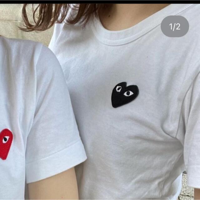 COMME des GARCONS(コムデギャルソン)のCOMME des GARÇONS ブラックハートTシャツ メンズのトップス(Tシャツ/カットソー(半袖/袖なし))の商品写真