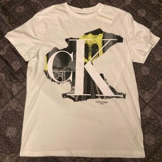 カルバンクライン(Calvin Klein)の新品レア Calvin Klein Tシャツ M カルバンクライン 白 ホワイト(Tシャツ/カットソー(半袖/袖なし))