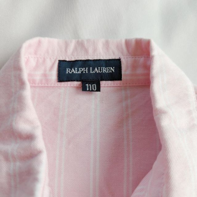 Ralph Lauren(ラルフローレン)のRalph Lauren ラルフローレン 110 ピンク　フリルシャツ　お出かけ キッズ/ベビー/マタニティのキッズ服女の子用(90cm~)(ブラウス)の商品写真