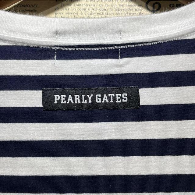 PEARLY GATES(パーリーゲイツ)のPEARLY GATES パーリーゲイツ 半袖Tシャツ ボーダーTシャツ 0 レディースのトップス(Tシャツ(半袖/袖なし))の商品写真