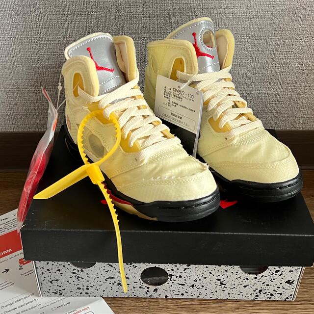 AIR JORDAN 5 RETRO SP OFF-White 送料込み