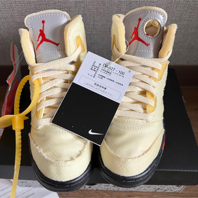 AIR JORDAN 5 RETRO SP OFF-White 送料込み