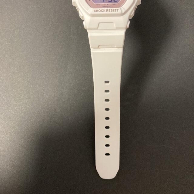 Baby-G(ベビージー)の美品　CASIO BABY-G 3286 JA ホワイト×ピンク　電池入り レディースのファッション小物(腕時計)の商品写真