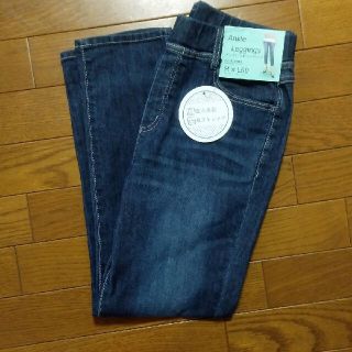 値下げ冷感ストレッチレギンスパンツ　クロップド丈　デニムM(クロップドパンツ)