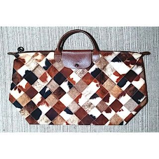 ロンシャン(LONGCHAMP)のLONGCHAMPロンシャン パッチポニー トラベルトートバッグ美品(トートバッグ)