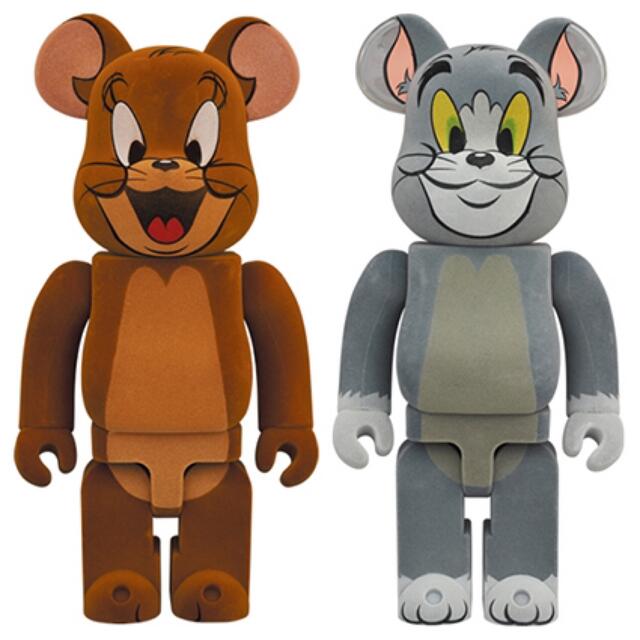 MEDICOM TOY(メディコムトイ)のTOM & JERRY 100% & 400%ベアブリック 2種セット未開封 エンタメ/ホビーのフィギュア(その他)の商品写真