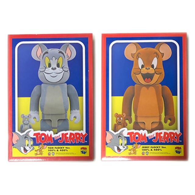 MEDICOM TOY(メディコムトイ)のTOM & JERRY 100% & 400%ベアブリック 2種セット未開封 エンタメ/ホビーのフィギュア(その他)の商品写真