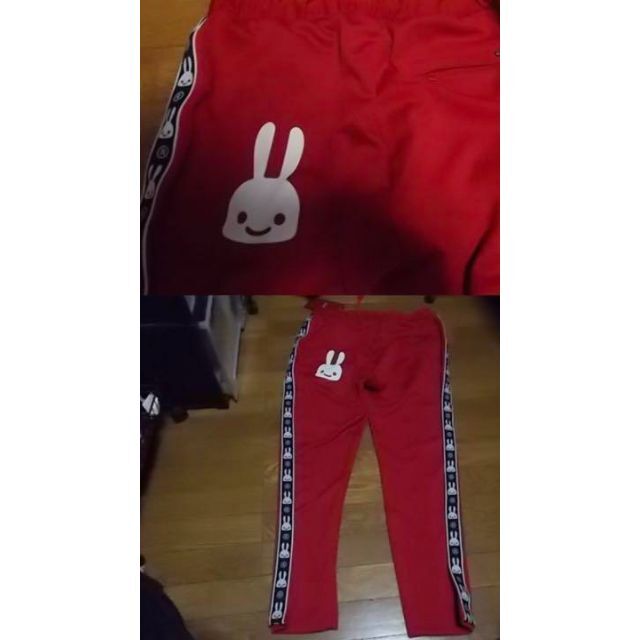 新品 cune キューン 連続 うさぎ ライン ジャージ 3 トラックパンツ
