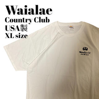 アメリヴィンテージ(Ameri VINTAGE)のUSA製 Waialae Country Club BIG 白Tシャツ XL(Tシャツ/カットソー(半袖/袖なし))