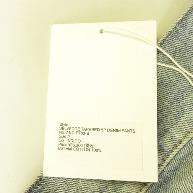 アンセルム 5P DENIM PANTS デニム 2 インディゴ